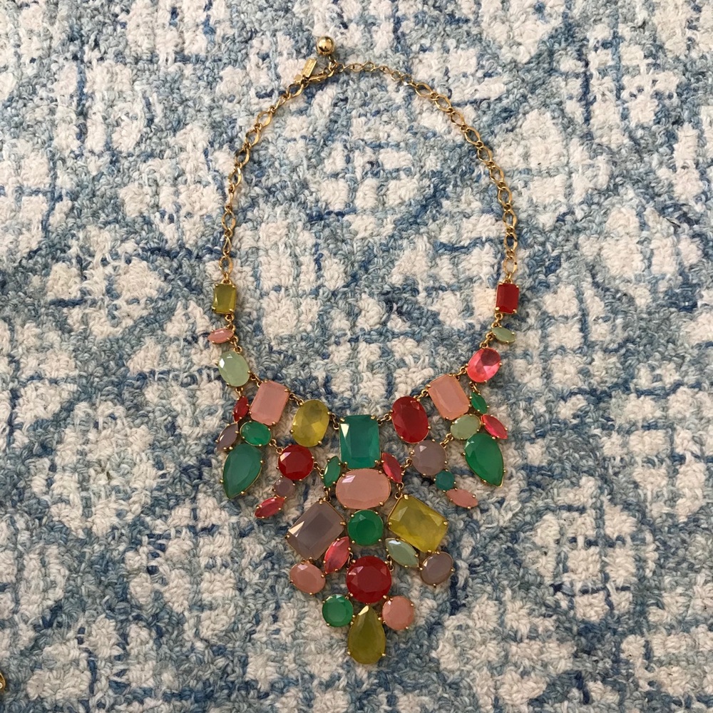 Kate Spade Colorful Gemstone Statement Necklace